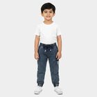 Boys Blue Cargo Jogger Fit Jeans, गहरा नीला, small