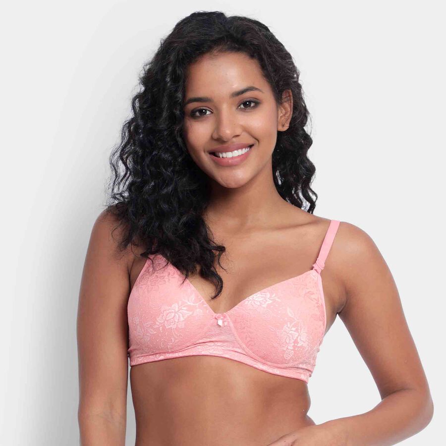 Full Lace Bra, Peach, large image number null