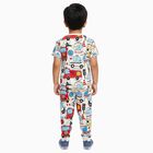 Boys' 100% Cotton Night Suit, सफ़ेद, small image number null