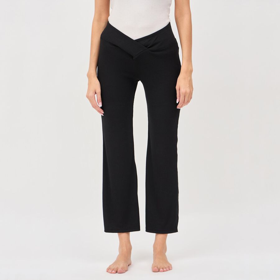 Ladies' Full Length Pyjama, Black, large image number null