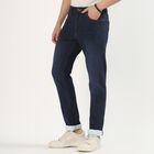 Men's Dark Indigo Blue Straight Fit Classic Jeans, गहरा नीला, small image number null