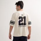 Men's Drifit T-Shirt, ऑफ व्हाइट, small image number null