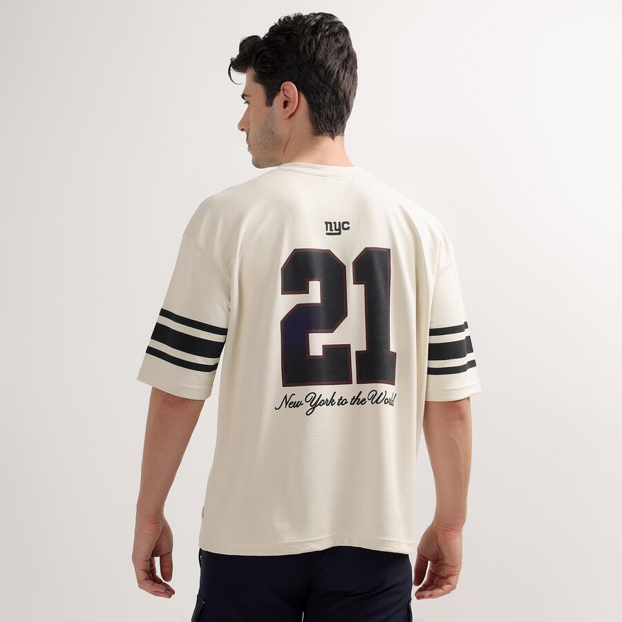 Men's Drifit T-Shirt, ऑफ व्हाइट, large image number null