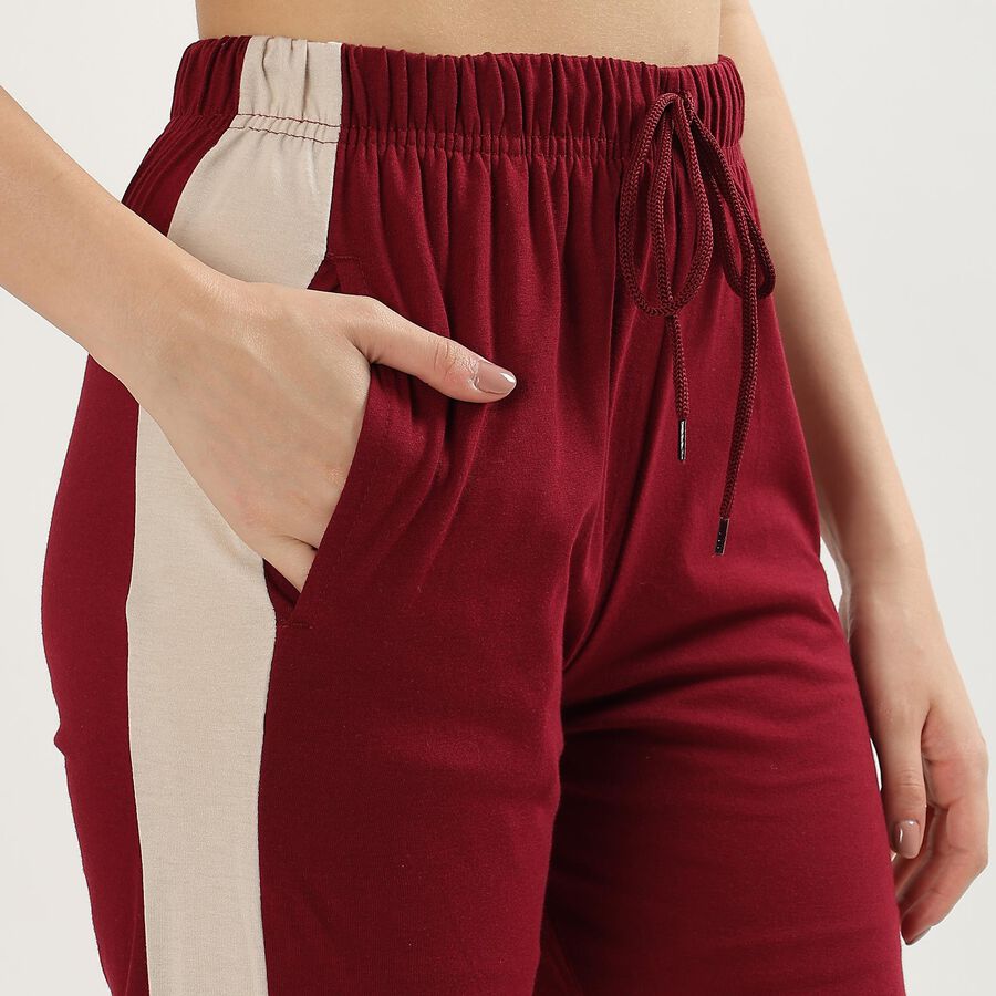 Ladies' Regular Track Pants , Wine, large image number null