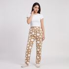 Women's Light Grey Regular Fit Heart Printed Pyjama, हल्का ग्रे, small