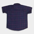 Boys Cotton Casual Shirt, Navy Blue, small image number null
