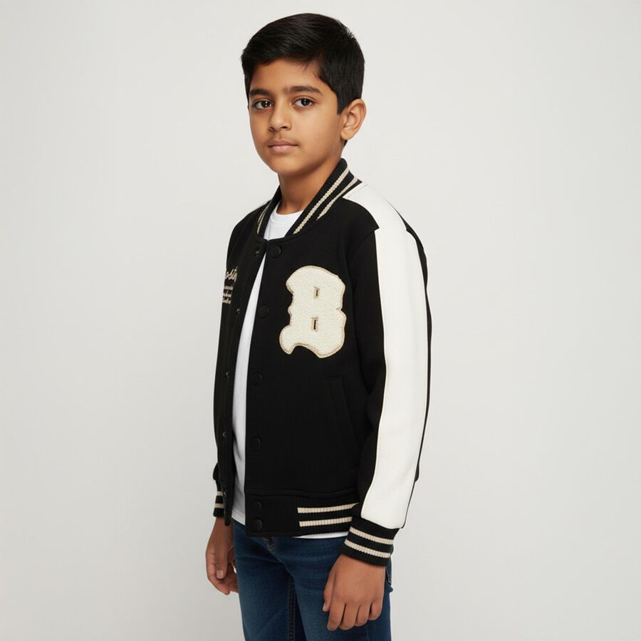 Boys' Sweatshirt, काला, large image number null