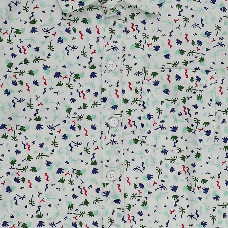 Boys' Casual Shirt, हल्का हरा, large