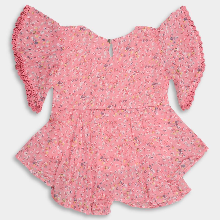 Girls' T-Shirt , गुलाबी, large image number null