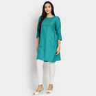 Ladies' Kurta, गहरा हरा, small image number null