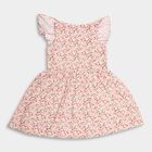 Girl's 100% Cotton Frock , गुलाबी, small image number null