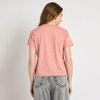 Ladies' Round Neck T-Shirt , Pink, small