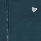 Girls' Sweatshirt, गहरा हरा, small image number null