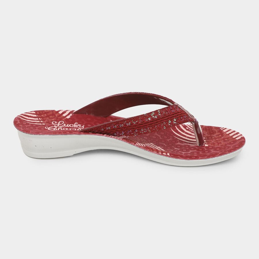 Ladies' Sandal, Maroon, large image number null