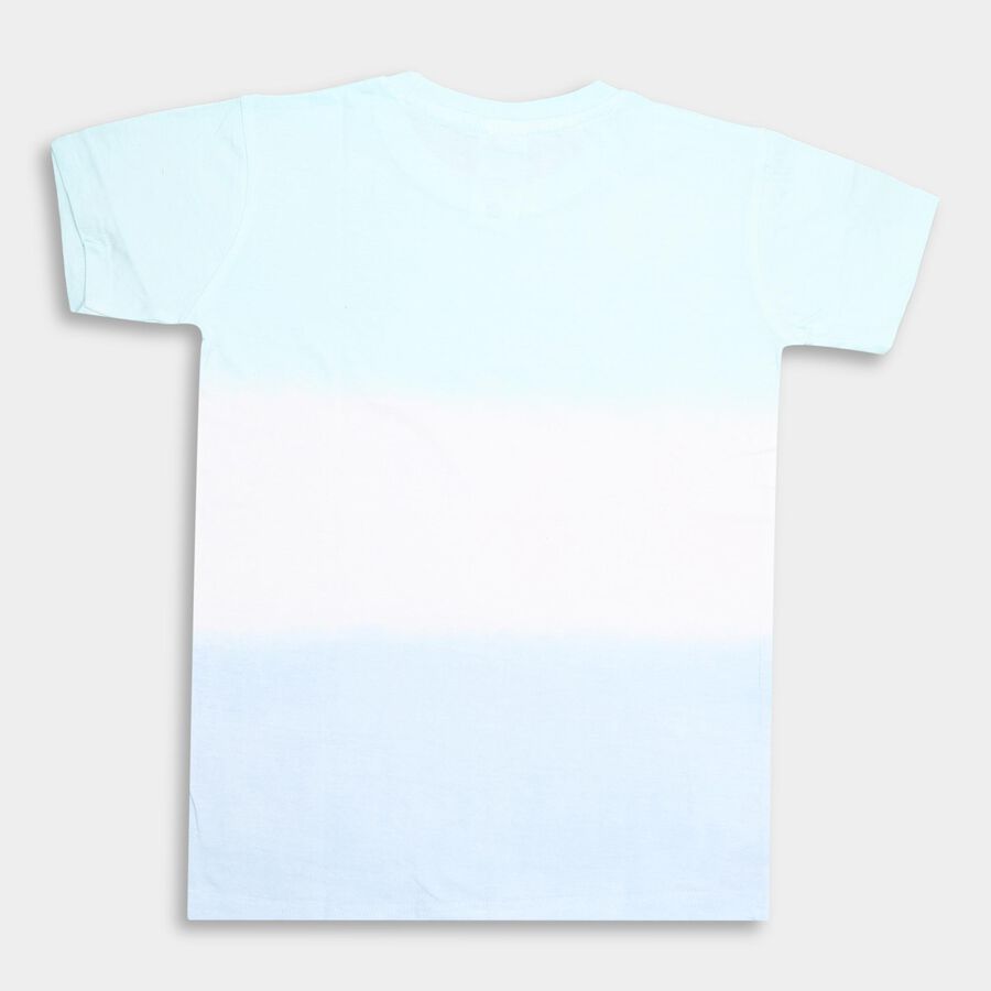 Boys' 100% Cotton Half Sleeves T-Shirt , Aqua, large image number null