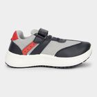 Boys Navy and Grey Velcro Casual Shoes, नीला, small image number null