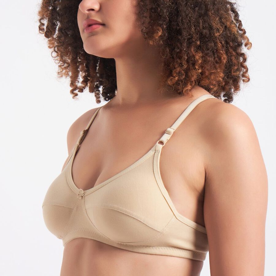 Ladies' Non-Padded Bra, Beige, large image number null