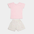 Girls Solid Shorts Set, Light Pink, small image number null
