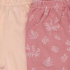 Baby Pink and Peach Cotton Blend Printed Pyjama Set, पीच, small image number null