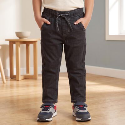 Boys' Light Grey Drawstring Jeans
