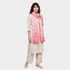 Women's Pink Printed Dupatta, गुलाबी, small