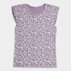 Girls' Soft Lavender Purple Round Neck Sleeveless T-Shirt, Lilac, small image number null