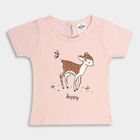 Infants' Cotton T-Shirt, पीच, small image number null