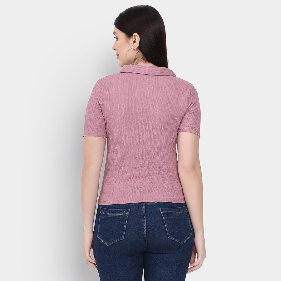 Ladies' Polo T-Shirt, Pink, large