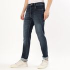 Men's Slim Fit Jeans, गहरा नीला, small image number null