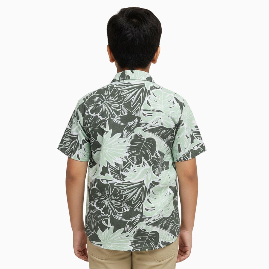 Boys' Casual Shirt, हल्का हरा, large image number null