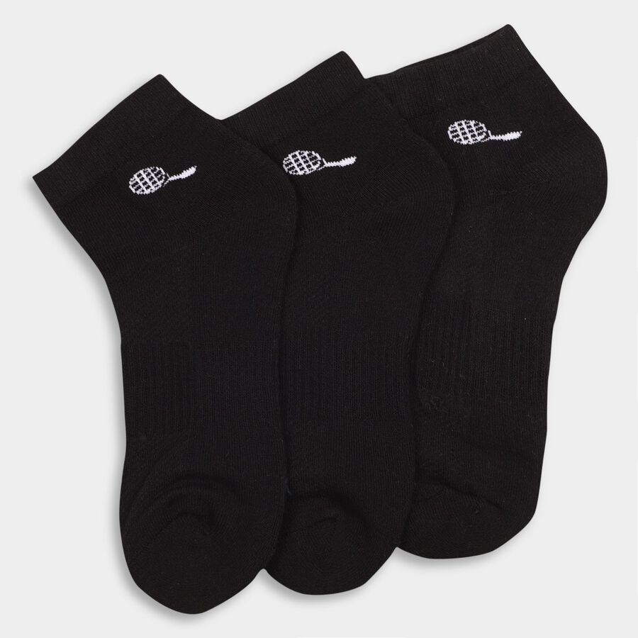 Men's Socks (Pack of 3), काला, large