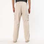 Men's Beige Relaxed Fit Cargo Pants, गहरा पीला, small image number null