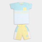 Boys' 100% Cotton Knit Baba Suit , Light Blue, small image number null