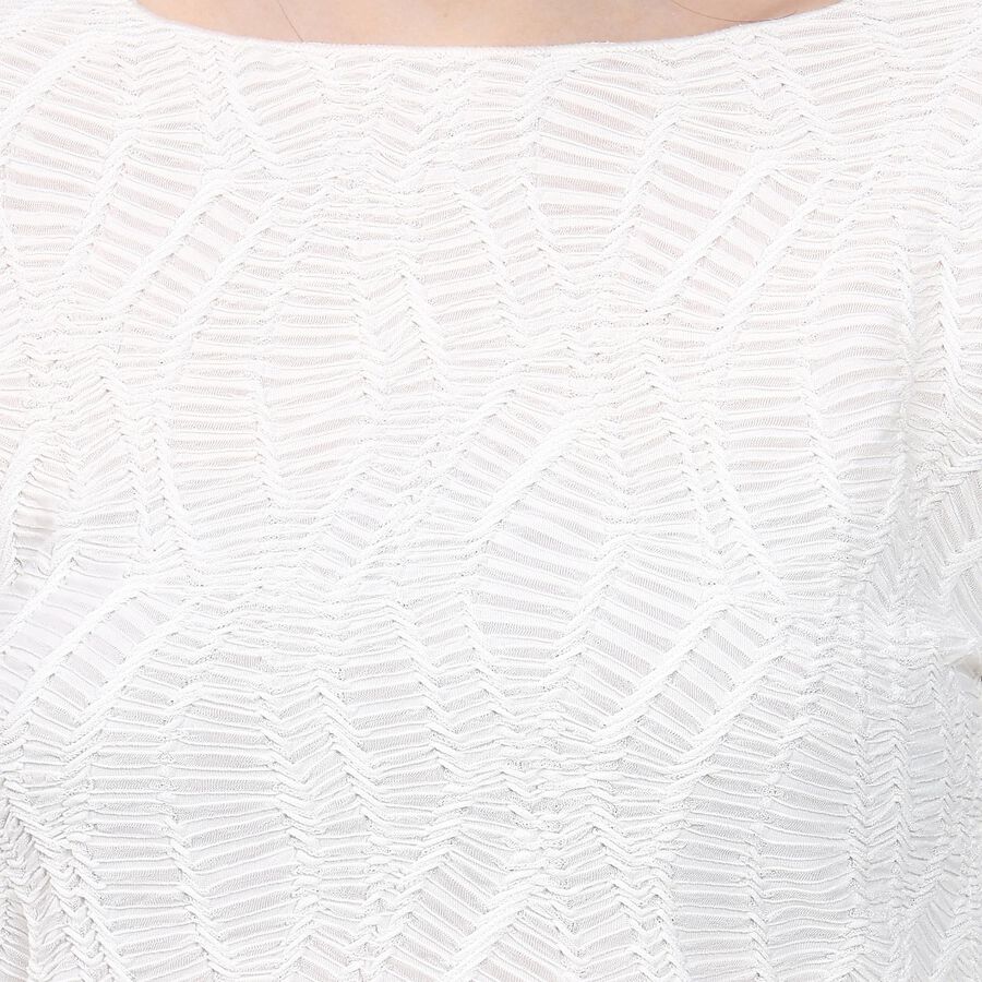 Ladies'  Crop  Top, White, large image number null