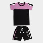 Boys' 100% Cotton Knit Baba Suit , काला, small image number null