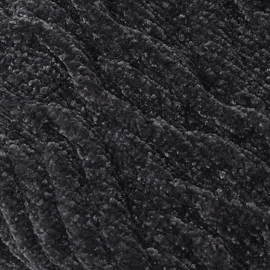 Men's Charcoal Grey Textured Beanie Cap, Charcoal, large image number null