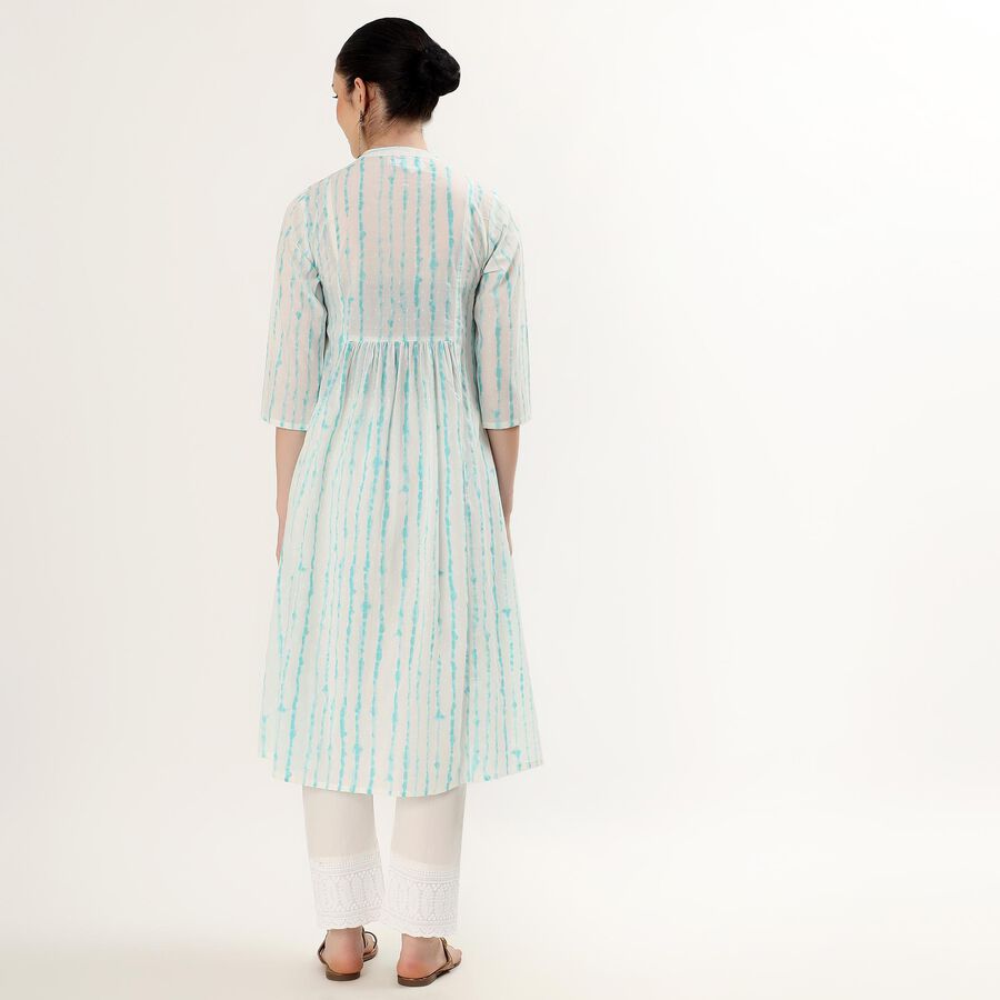 Ladies' 100% Cotton Kurta, Light Blue, large image number null