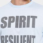 Men's Round Neck Half Sleeves T-Shirt, Sky Blue, small image number null