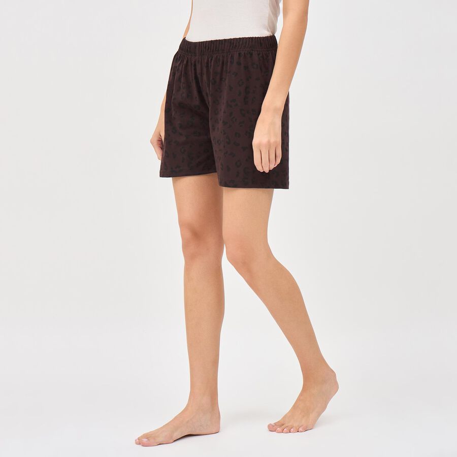 Ladies' Basic Shorts, भूरा, large image number null