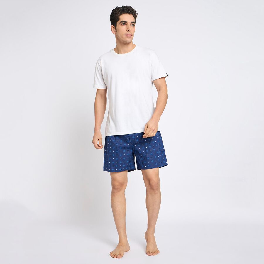 Men's 100% Cotton Boxers , नेवी ब्लू, large image number null