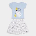 Girls' Top Skirt , Light Blue, small image number null