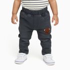 Infants' Dark Grey Regular Fit Embroidered Jeans, हल्का ग्रे, small image number null