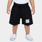 Infants' Navy Blue Regular Fit Drawstring Half Pant, Navy Blue, small