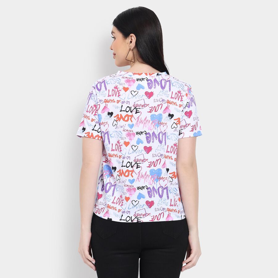 Ladies' Round Neck T-Shirt , Light Pink, large image number null