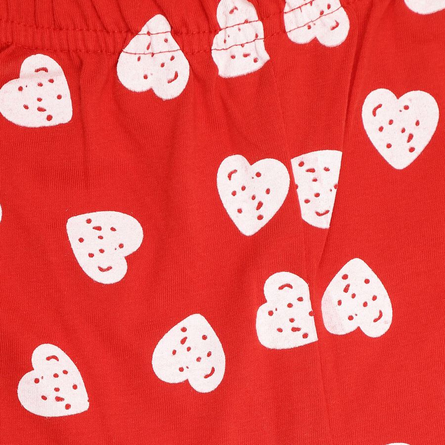 Girls' Pyjama, Red, large image number null