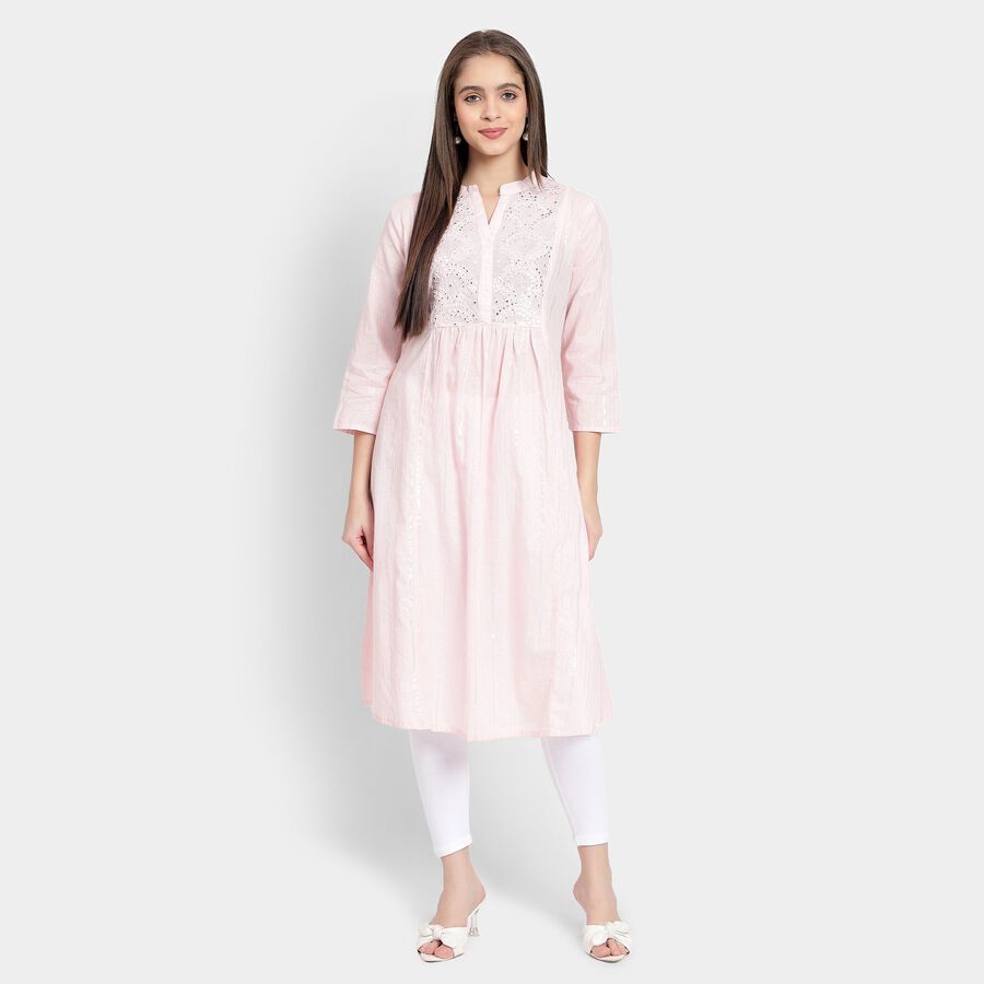 Ladies' Kurta, Pink, large image number null