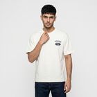 Men's Off White Cotton Round Neck Regular T-Shirt, ऑफ व्हाइट, small