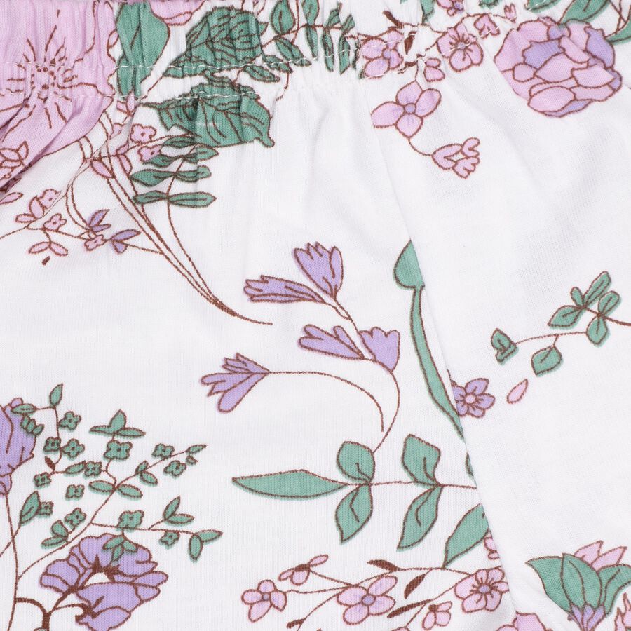 Infant Girls' 100% Cotton Short Set, Lilac, large image number null