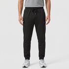 Men's Black Jogger Fit Side-Striped Track Pants, Black, small