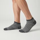 Men's Regular Fit Ankle Length Pack of 3 Socks ( Black, Blue, Charcoal ), Light Blue, small
